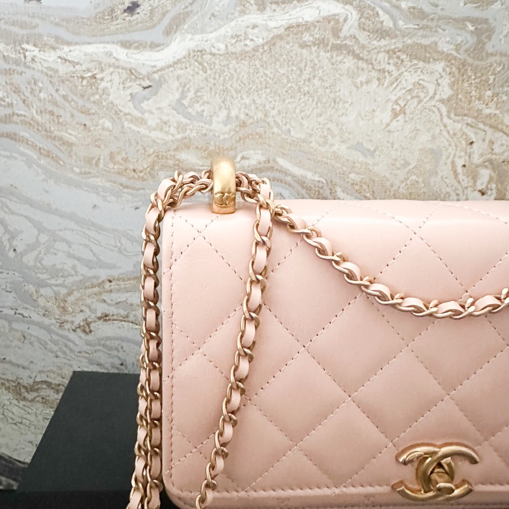 Chanel Calfskin Quilted Perfect Fit Wallet On Chain Crossbody Bag - Picture 14 of 14